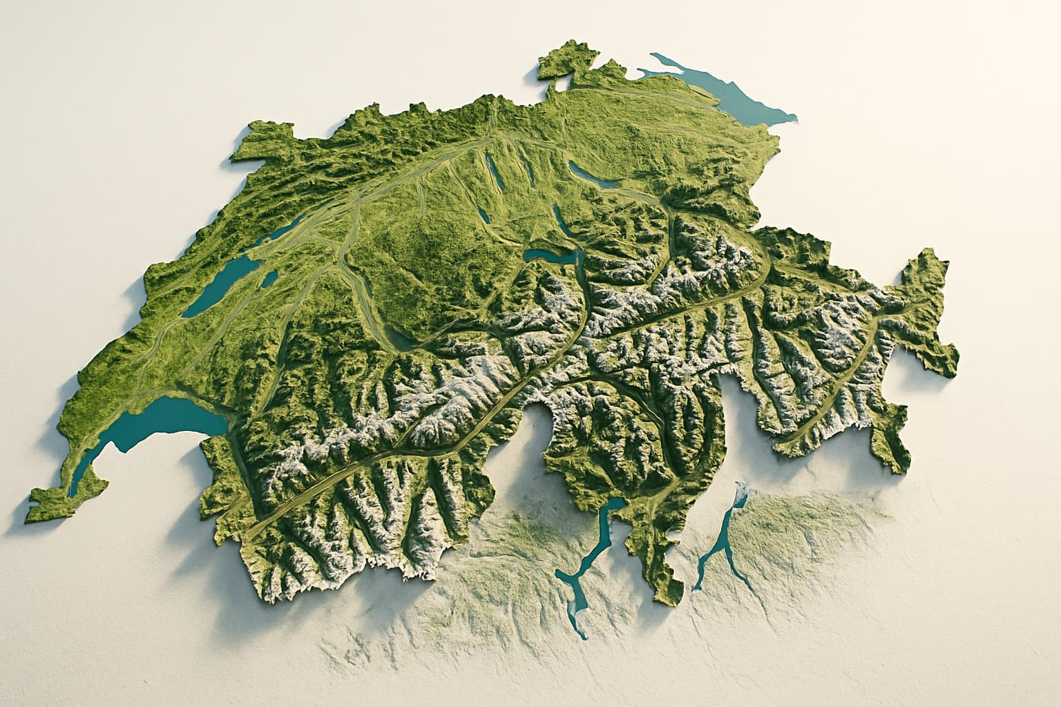 Carte de la Suisse