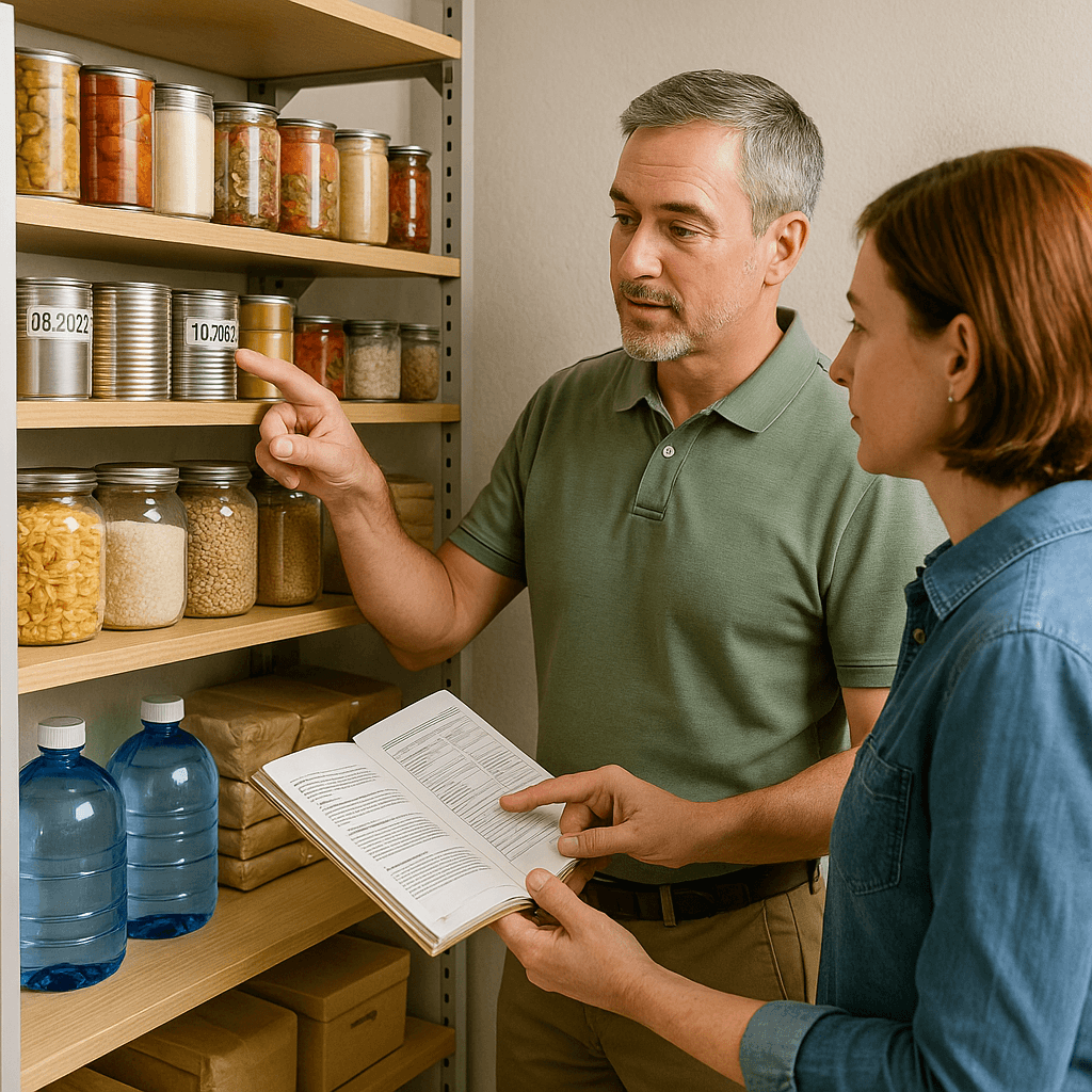 Illustration du service de stockage alimentaire à domicile
